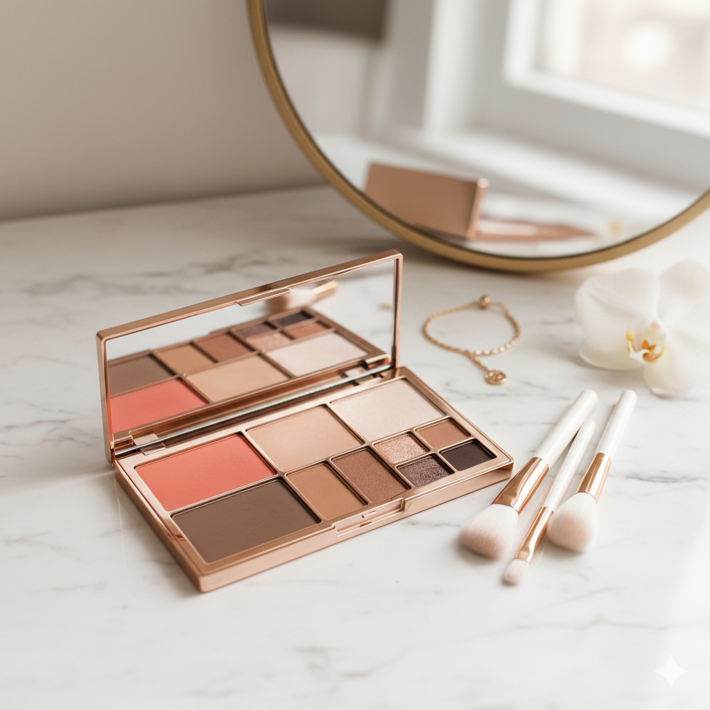 ColorBlush 4-in-1 Makeup Palette – Your All-in-One Beauty Essential